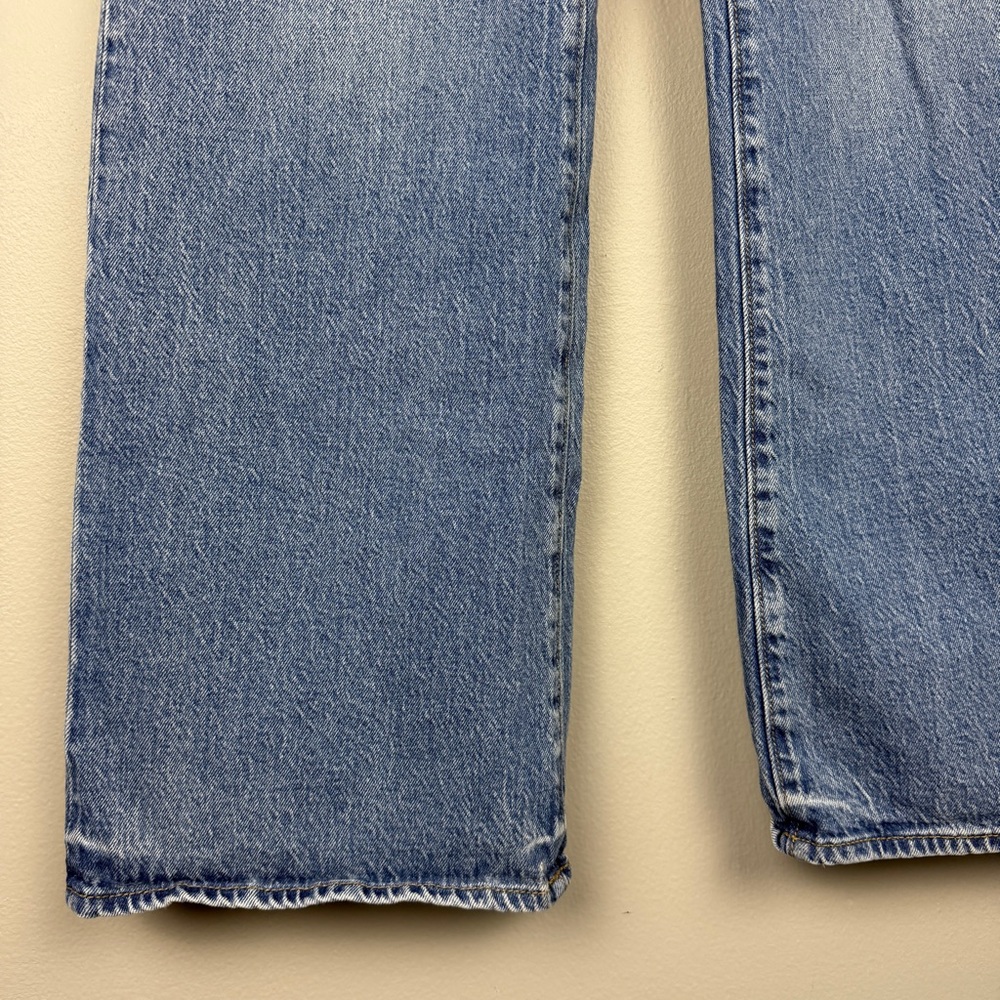 LOFT Women's Blue the Wide Leg Jeans - Picture 5 of 8